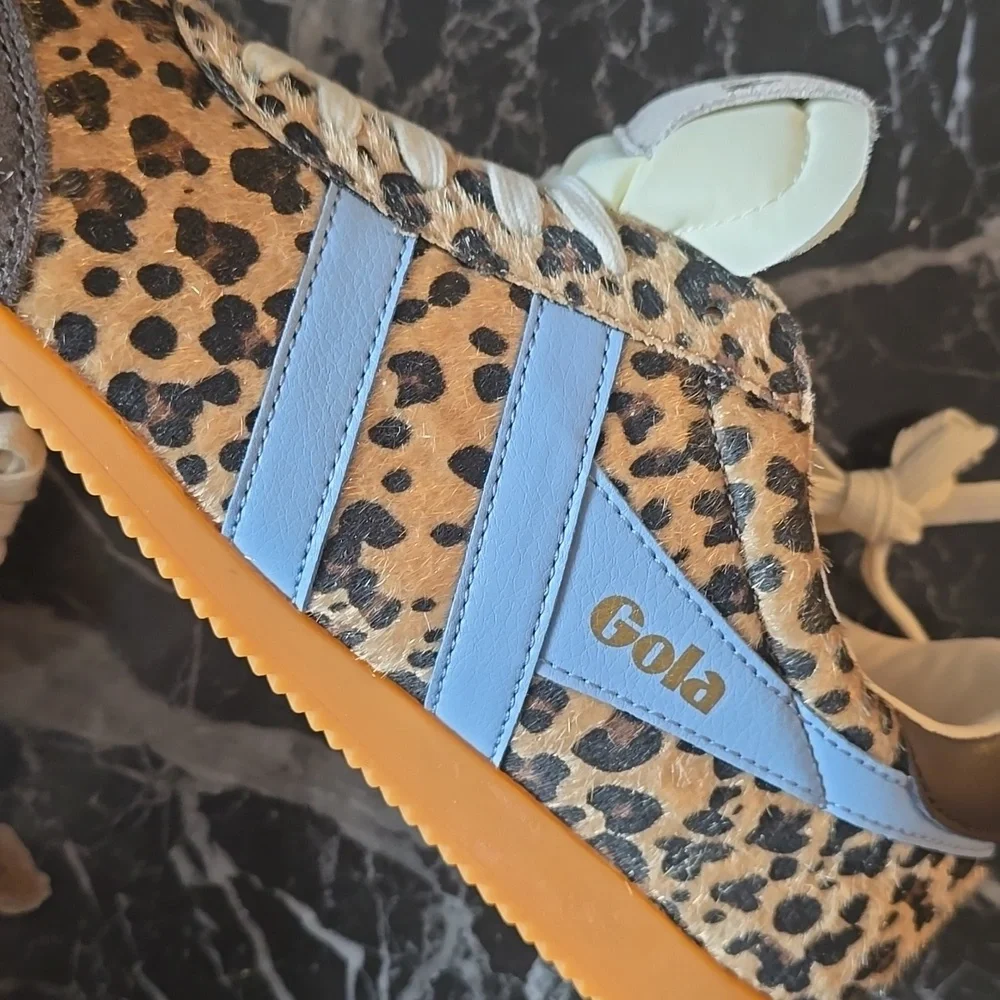 Gola Women's Leopard Print Sneakers with Blue Accents Retail $110.00US - Picture 11 of 16